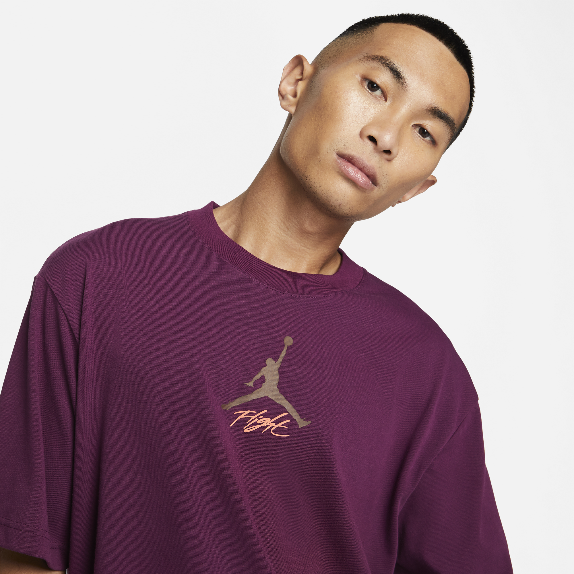 Air Jordan Mens Flight Heritage Tshirt Bordeaux Extra Butter