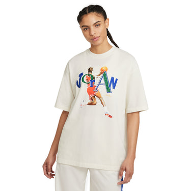 Air Jordan x Aleali May Womens Short Sleeve T-Shirt "Sail'