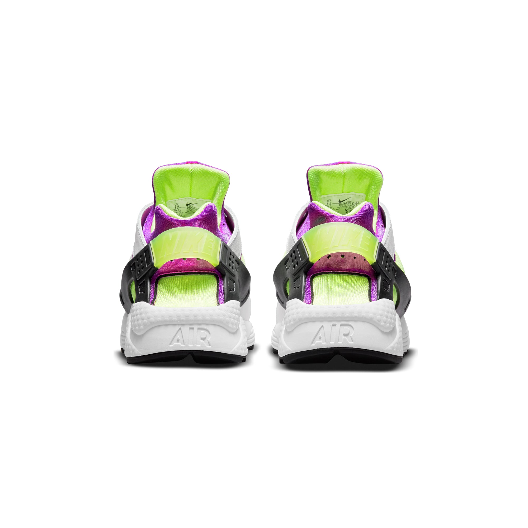 Nike Womens Air Huarache Shoes 'White/Neon Yellow'