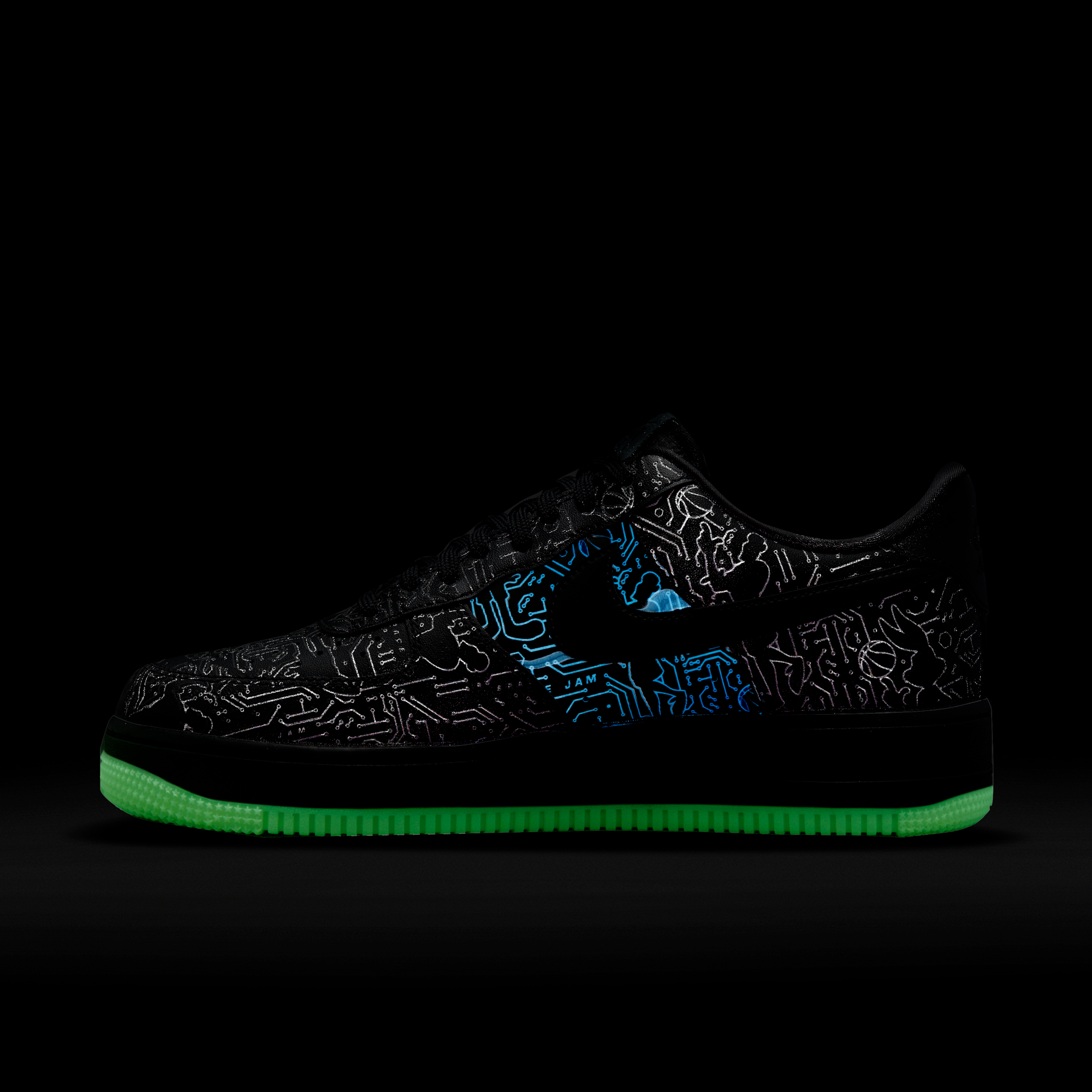 Nike Mens Air Force 1 '07 x Space Jam: A New Legacy 'Black'