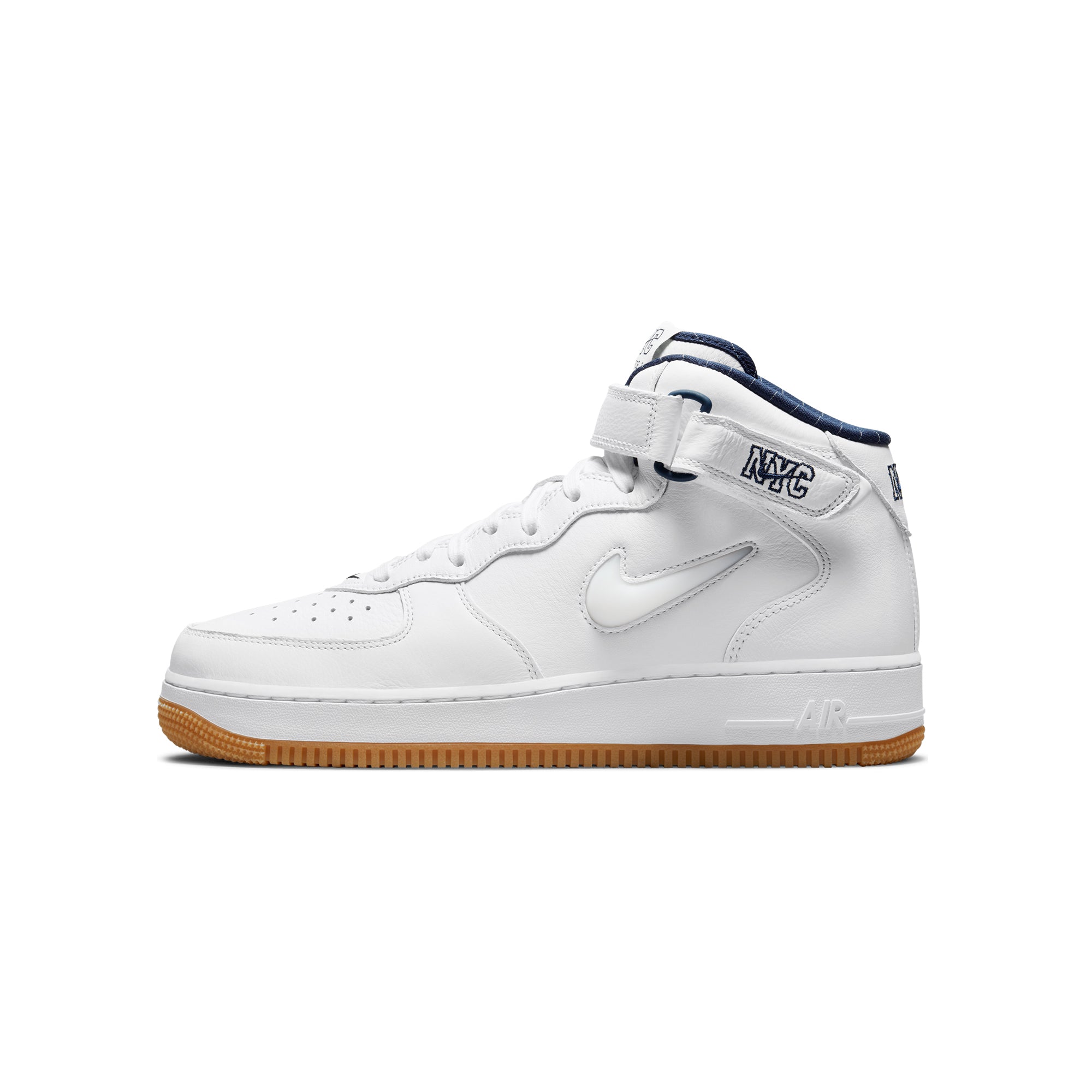 Nike Mens Air Force 1 Mid Shoes 'White/Midnight Navy'