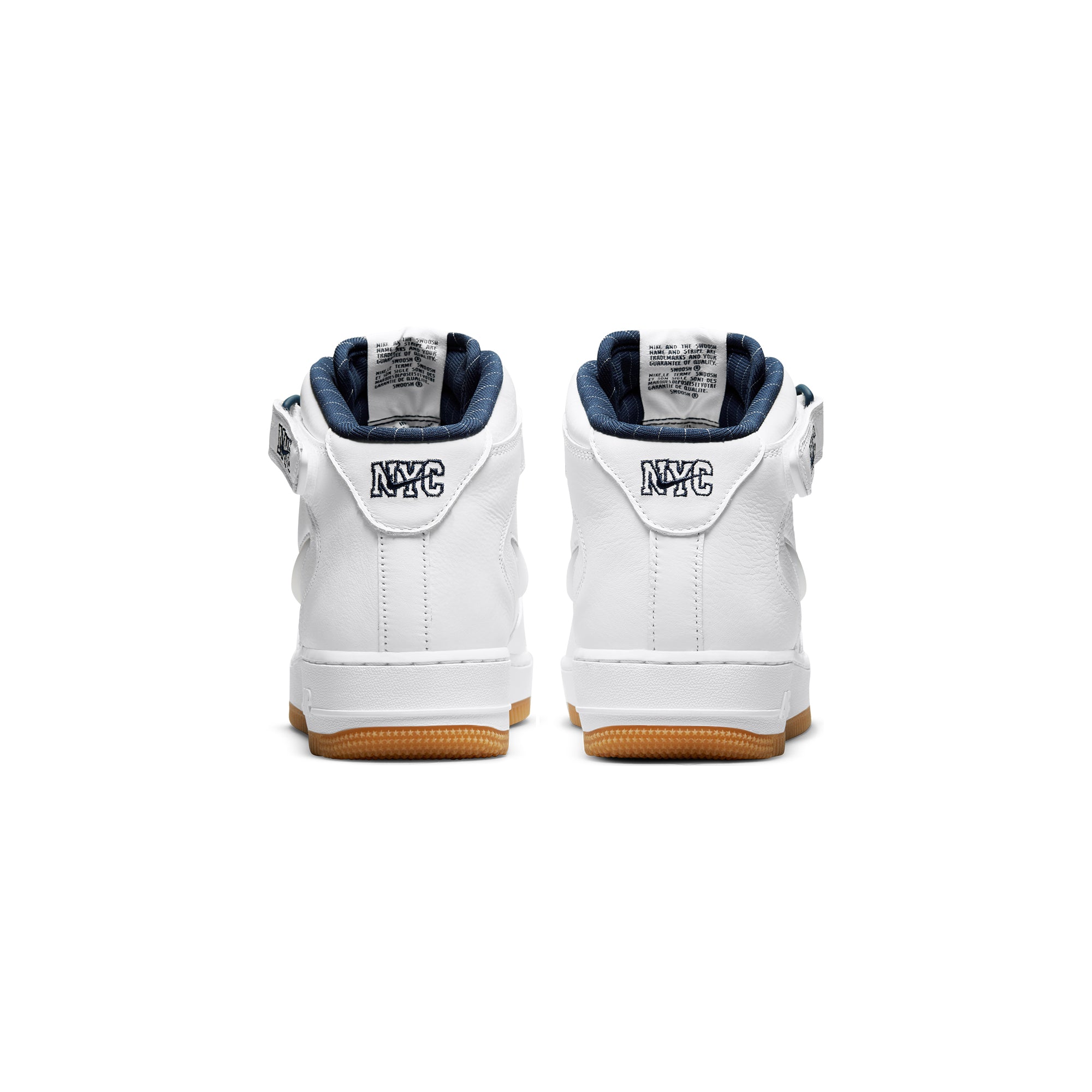 Nike Mens Air Force 1 Mid Shoes 'White/Midnight Navy'