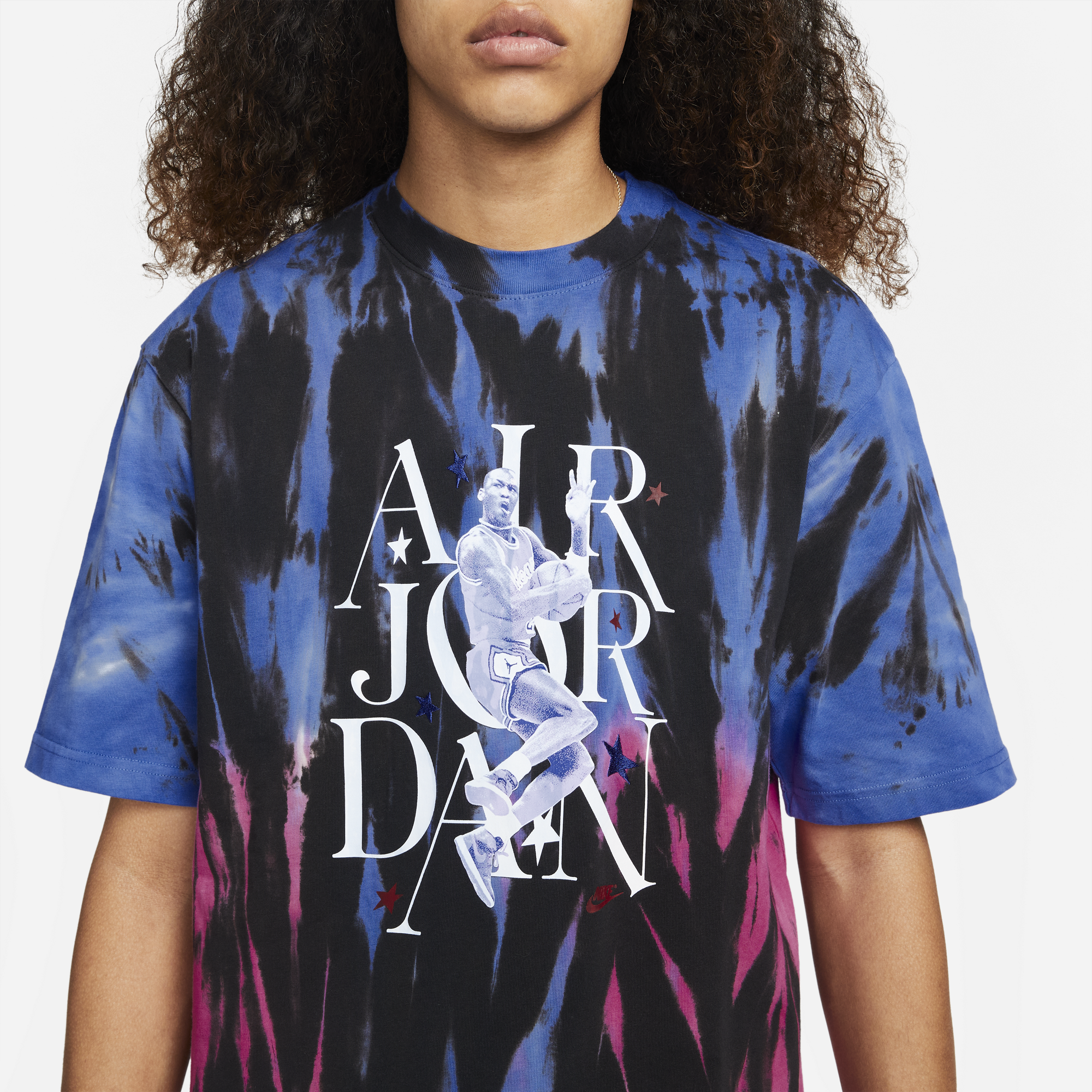 Air Jordan Mens Jordan Sport DNA '85 T-Shirt 'Blacl/Multi'