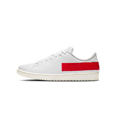 Air Jordan 1 Mens Centre Court 'White/University Red-Sail' Shoes