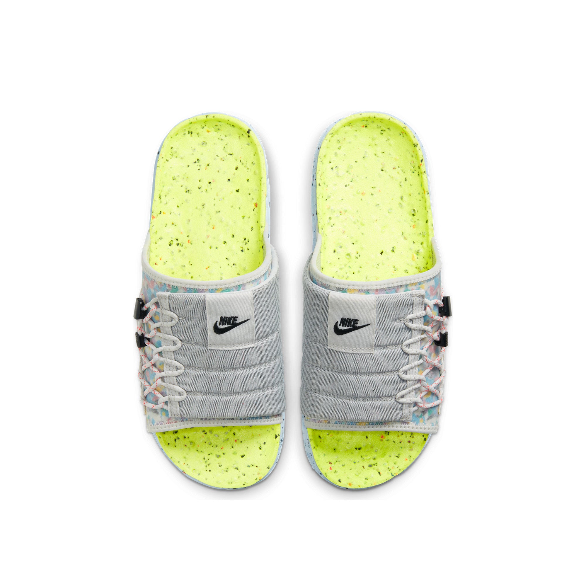 Nike Mens Asuna Crater Slides 'Platinum Tint'