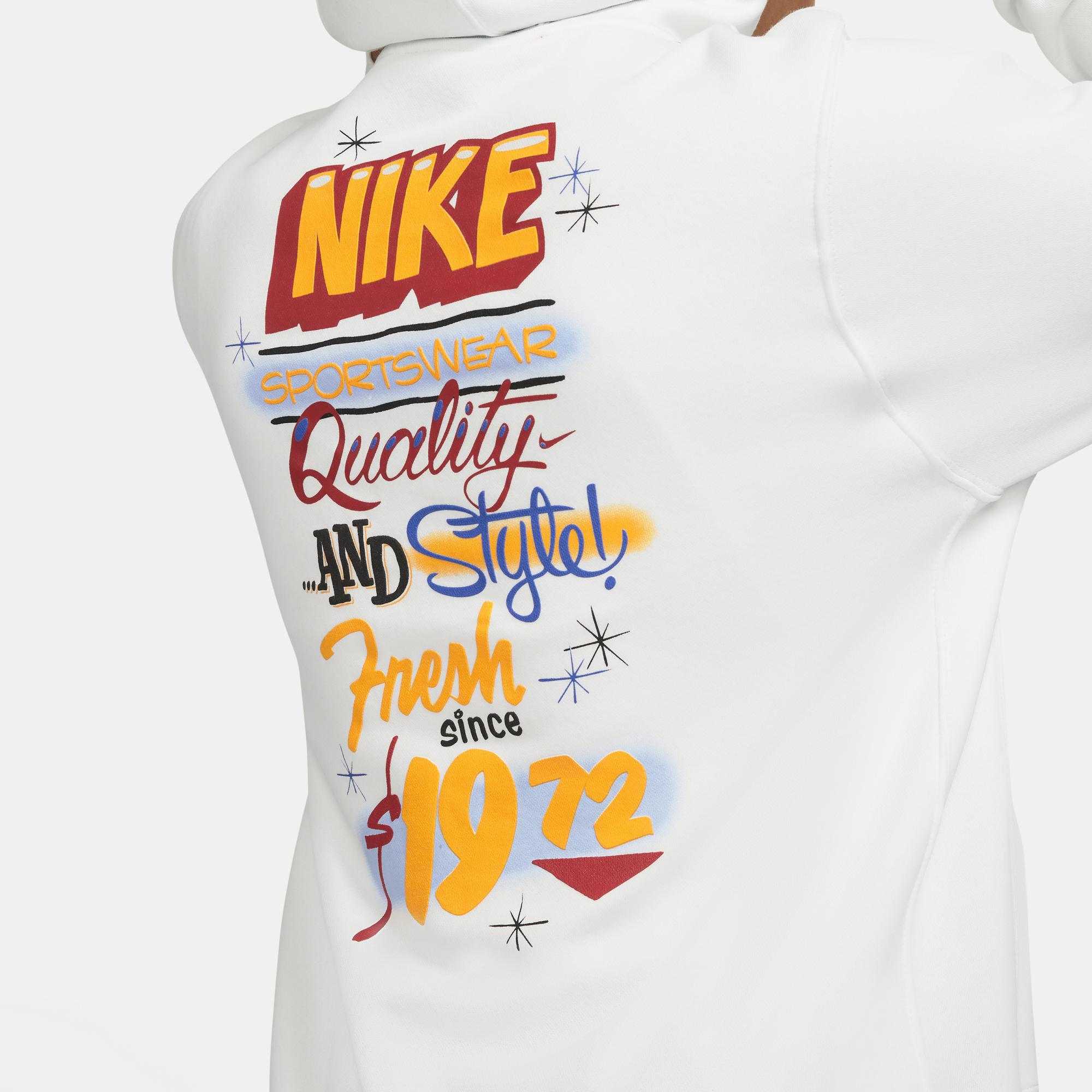 Nike Mens Sportswear Club Fleece 'White' Hoodie