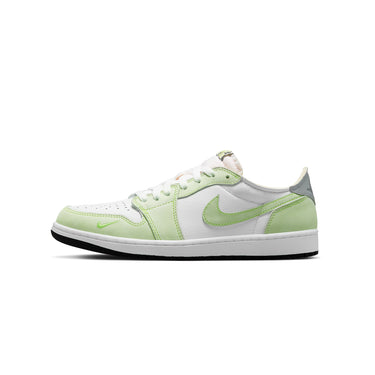Air Jordan Mens 1 Low OG Shoes White/Black-Ghost Green