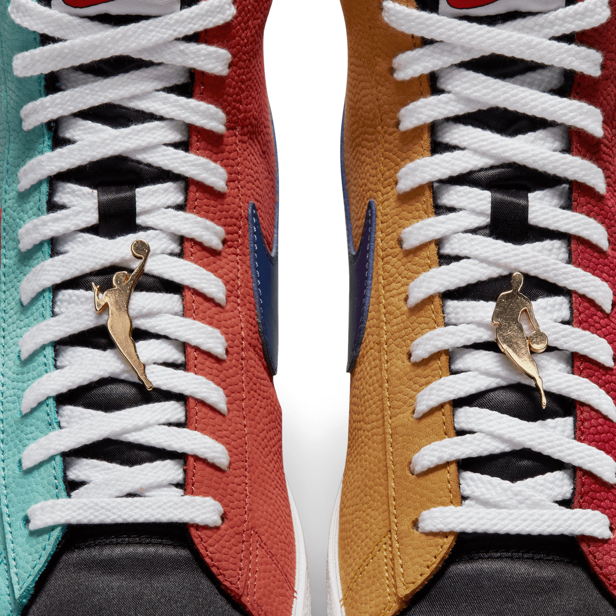 Nike Mens Blazer Mid '77 EMB Shoes 'Washed Teal/Gym Red-White'