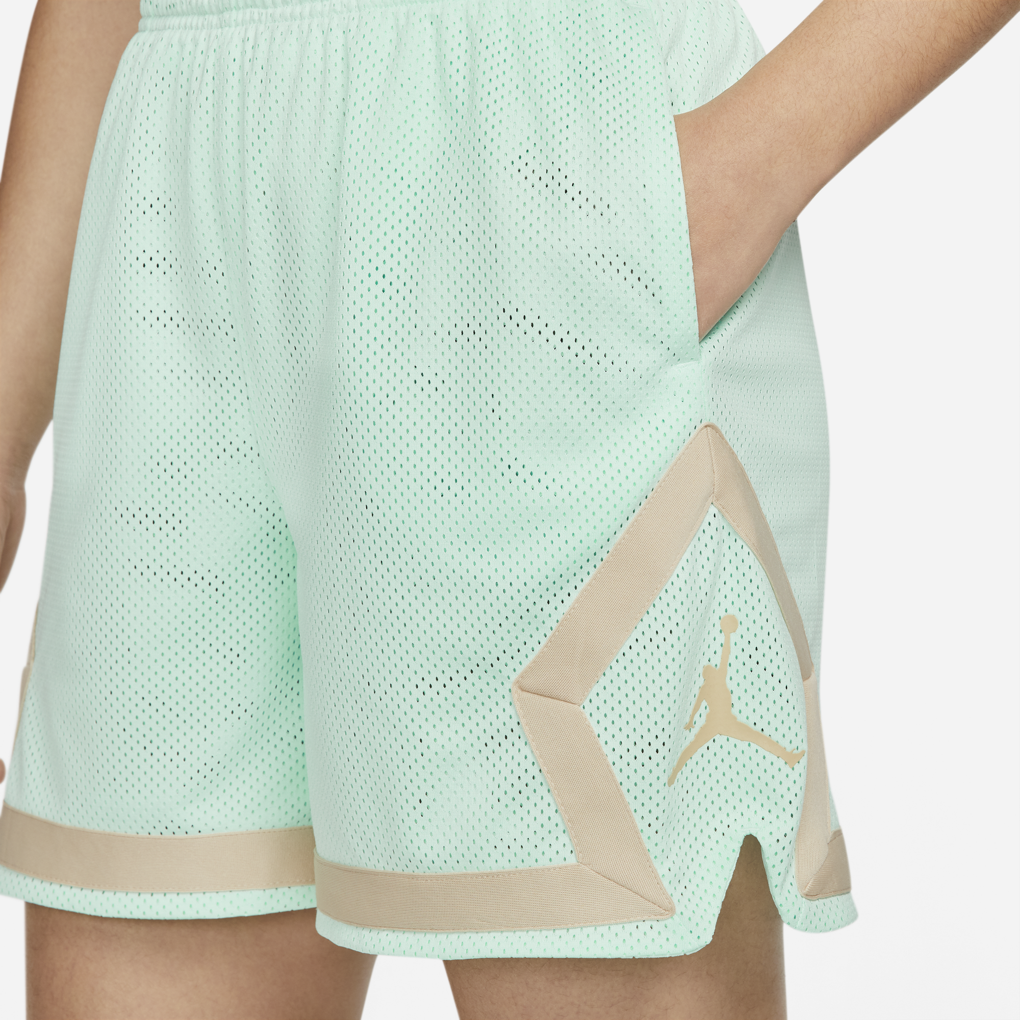 Air Jordan Womens Heritage Diamond Shorts 'Mint Foam'