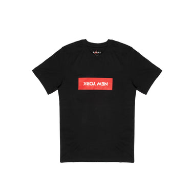 Air Jordan Mens "New York" Stencil T-Shirt 'Black'