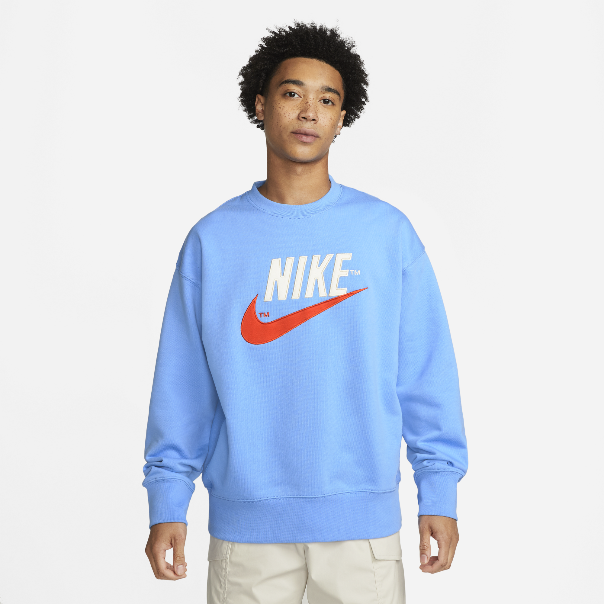Nike men's best sale french terry crew