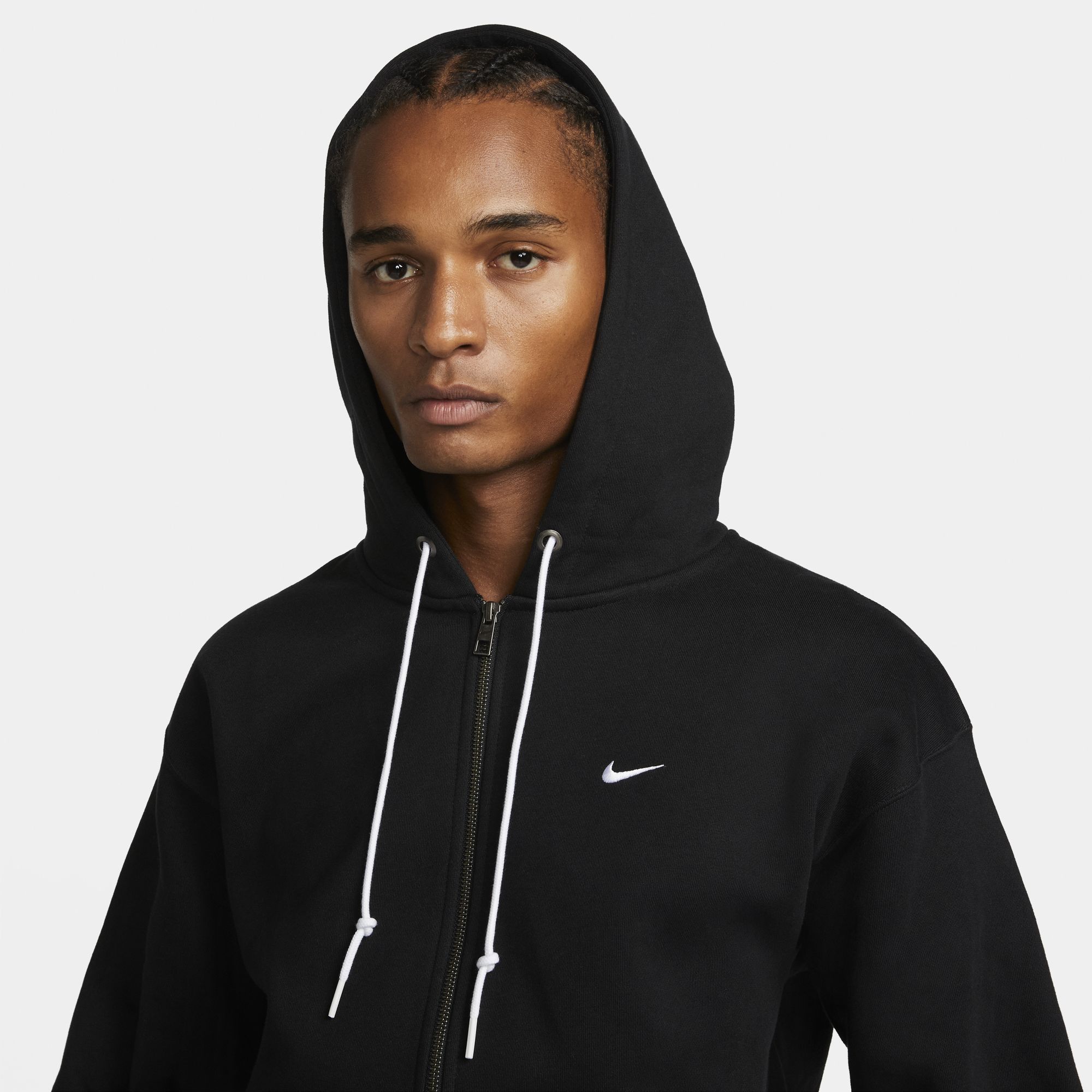 Nike Mens Solo Swoosh Full-Zip Hoodie