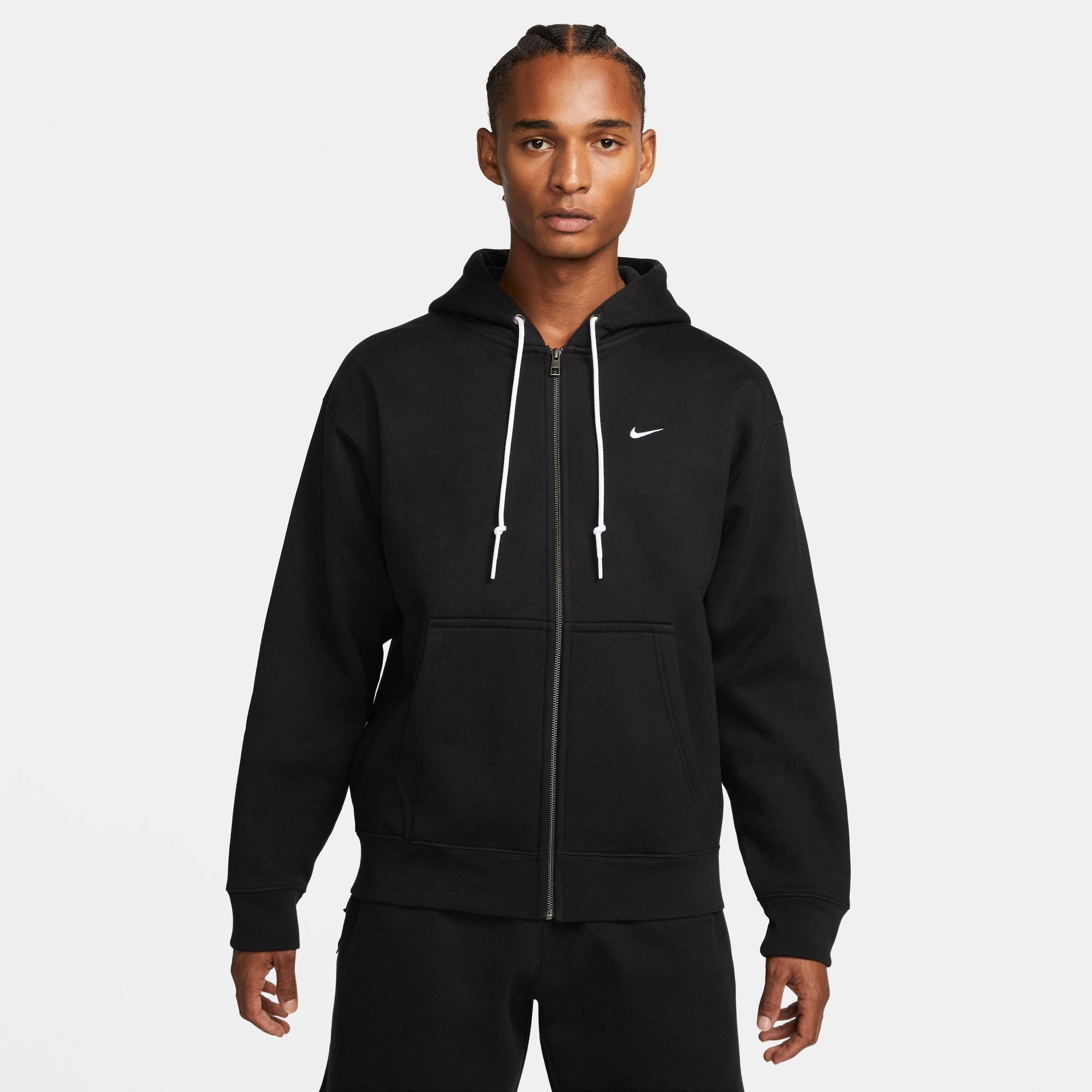 Nike Mens Solo Swoosh Full-Zip Hoodie