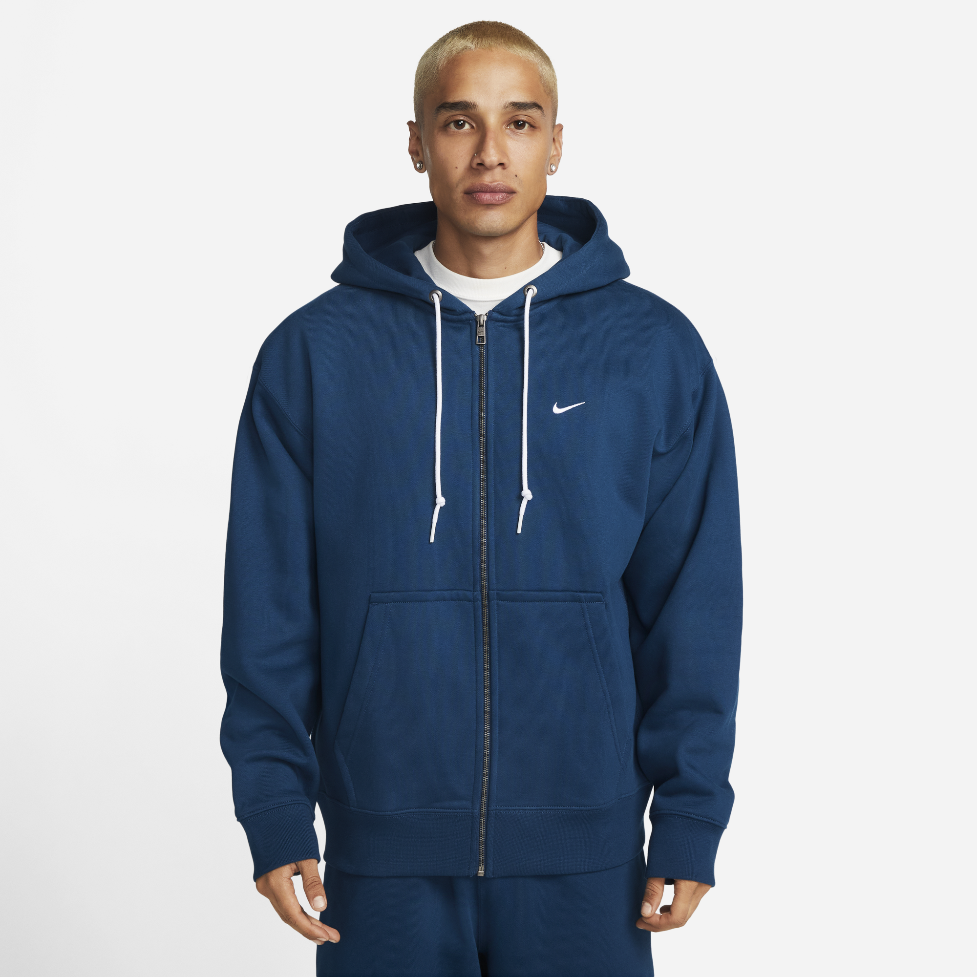 Nike Mens Solo Swoosh Full-Zip Hoodie