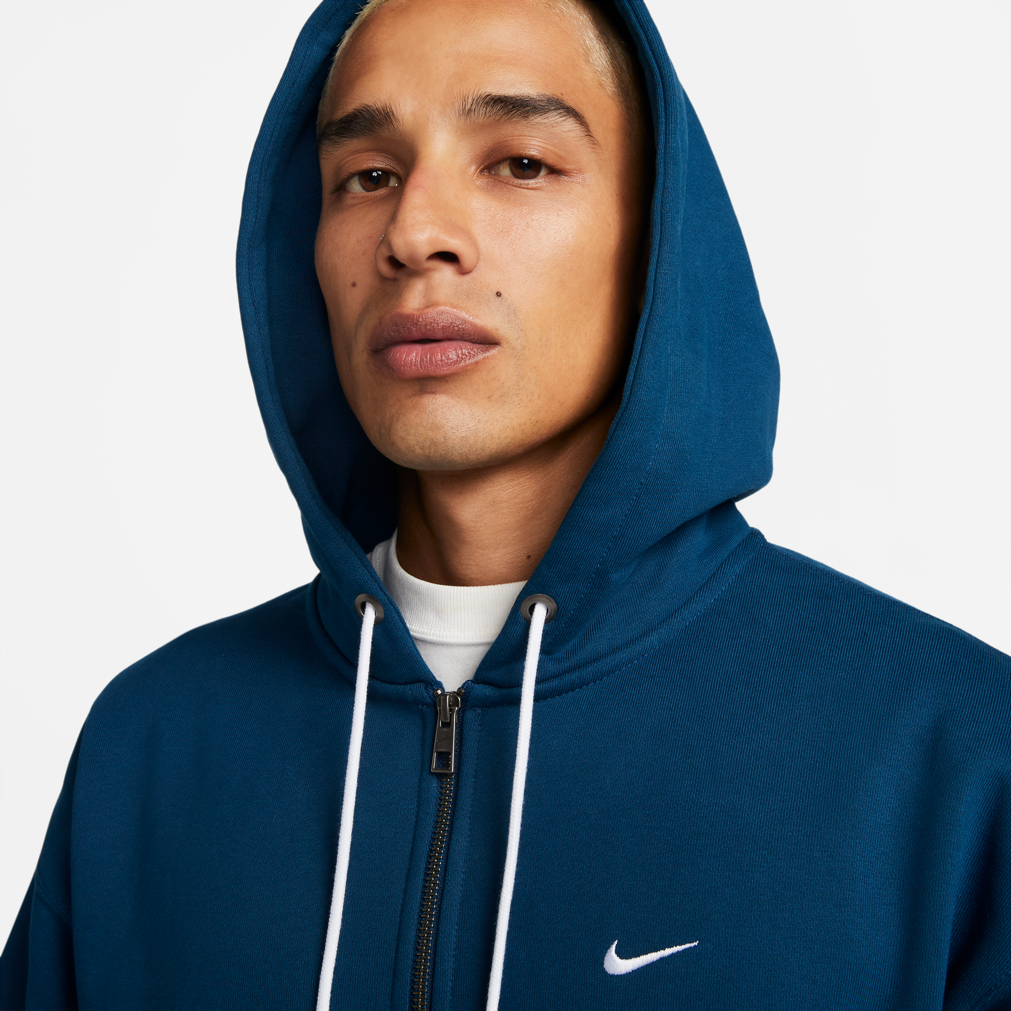 Nike Mens Solo Swoosh Full-Zip Hoodie