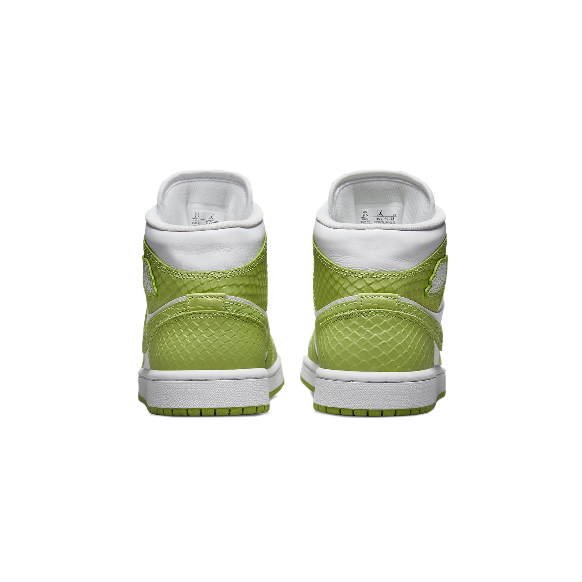 Air Jordan Womens 1 Mid SE Shoes Vivid Green