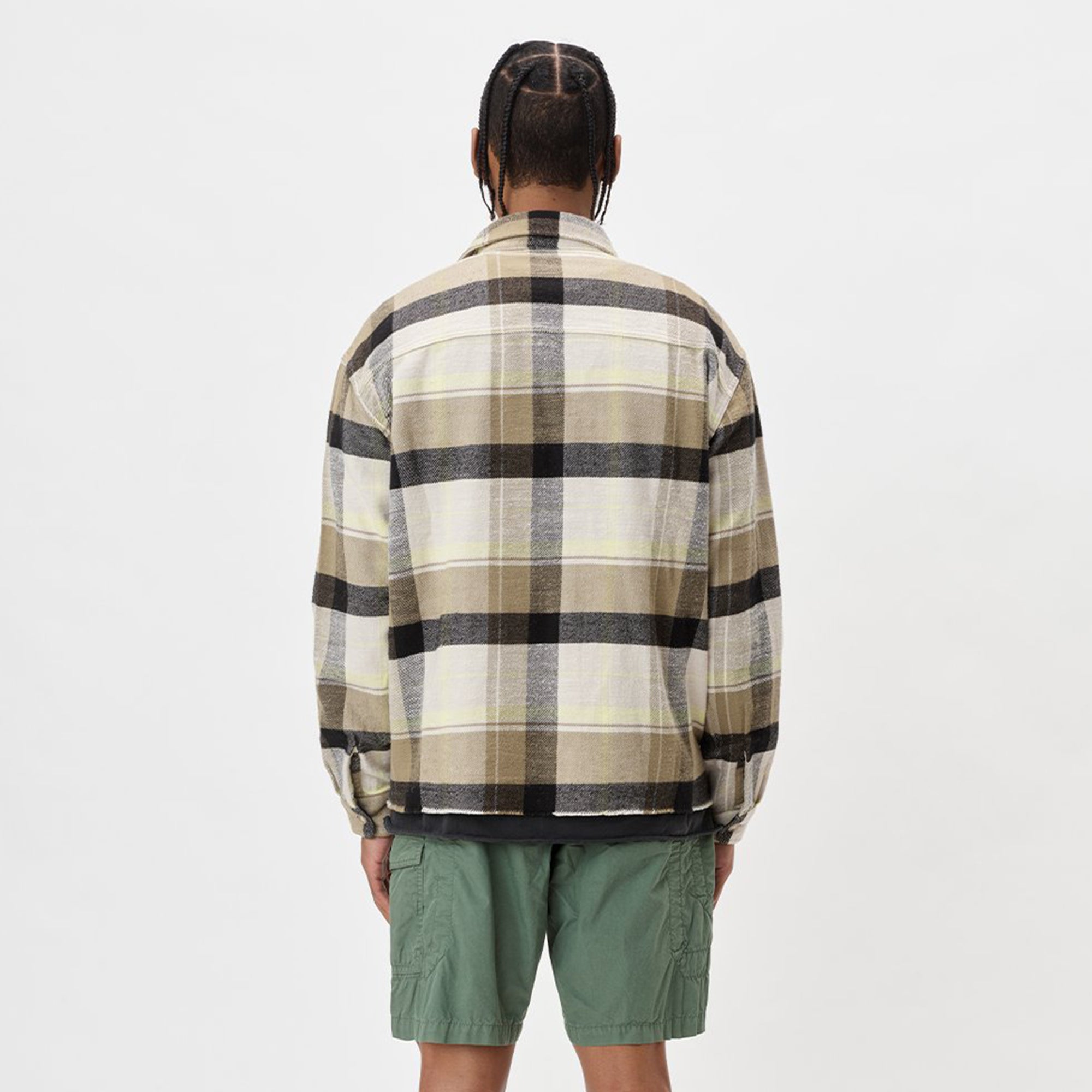 John Elliott Mens Hemi Oversized Shirt 'Cyclone Check'