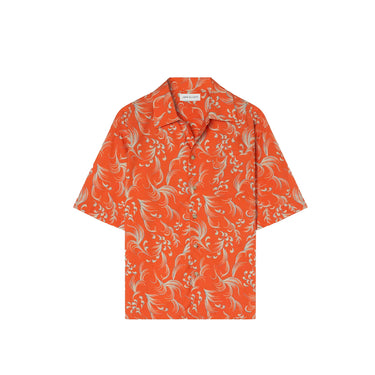 John Elliott Mens Camp Shirt 'Orange'