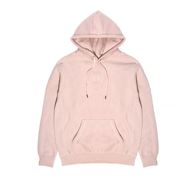Extra Butter Mens Embroidered Hoodie 'Dusty Pink'
