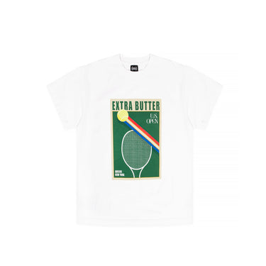 Extra Butter Mens Racquet Deco Tee 'White'