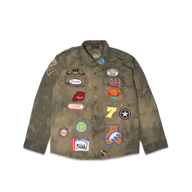 Claw$ Military Shirt w/ Patches  Jacket