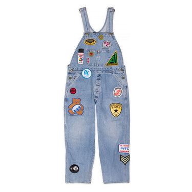 Claw$ Denim Patch Overalls