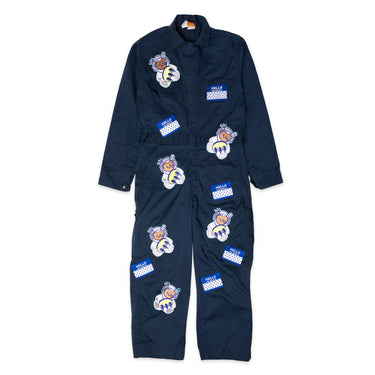 Claw$ Space Bear Patches Navy Jumpsuit