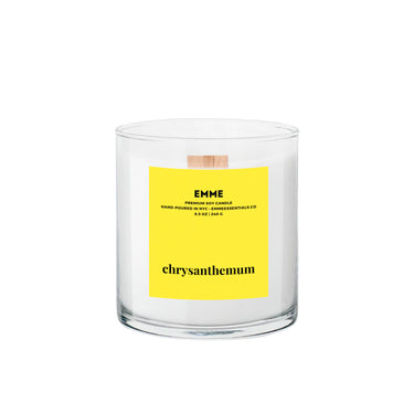 Emme Chrysanthemum Wood Wick Candle