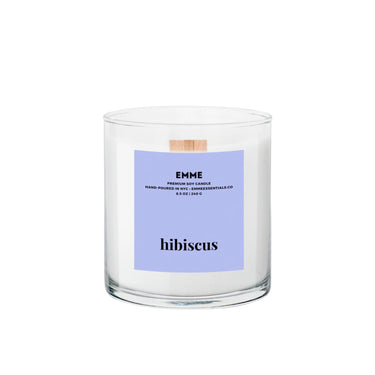 Emme Hibiscus Wood Wick Candle
