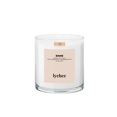 Emme Lychee Wood Wick Candle