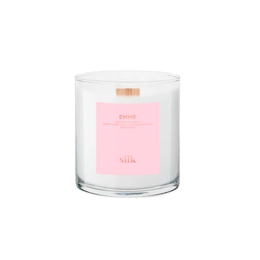 Emme Silk Wood Wick Candle
