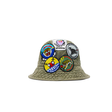 Emotionally Unavailable Patches Bucket Hat
