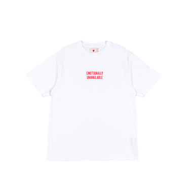 Emotionally Unavailable Mens Logo Type SS Tee