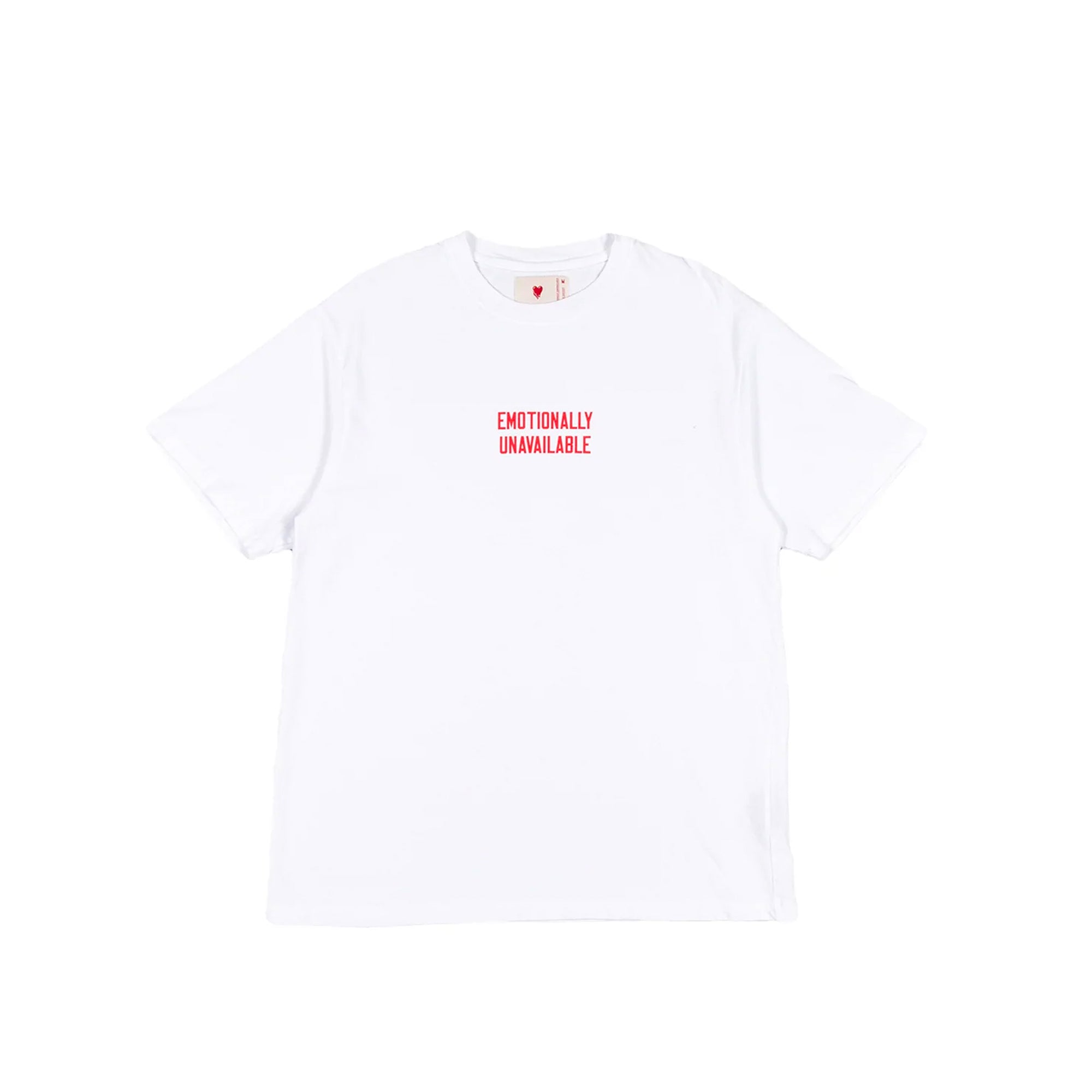 Emotionally Unavailable Mens Logo Type SS Tee