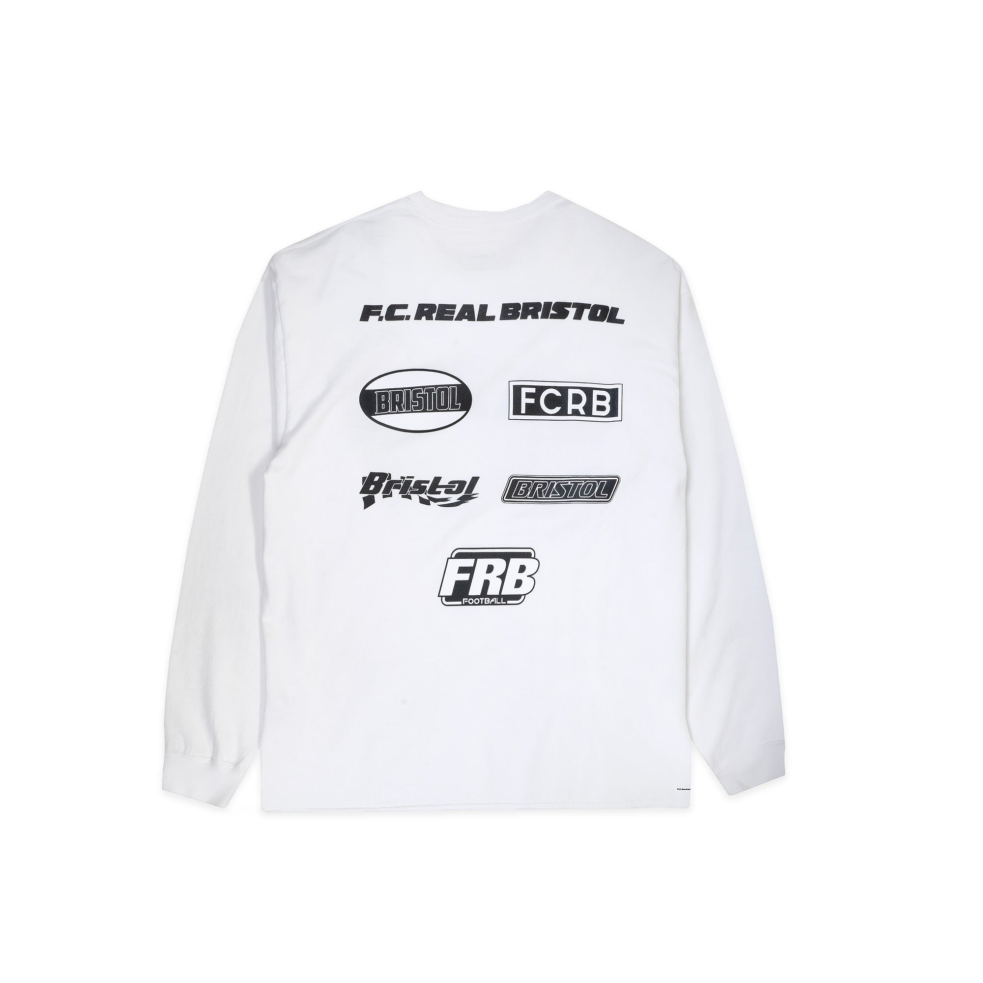 FC Real Bristol Mens Multi Logo LS Tee – Extra Butter