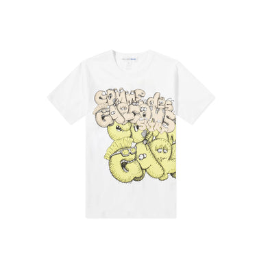 CDG Shirt Mens Kaws Print Tee 'White'