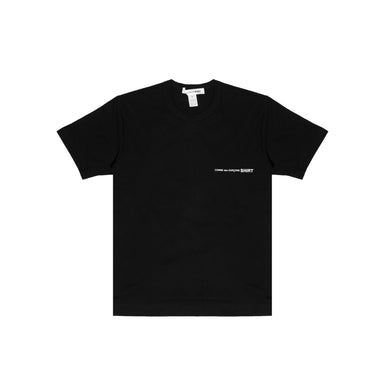 CDG Shirt Mens Oversized Logo SS Tee Black