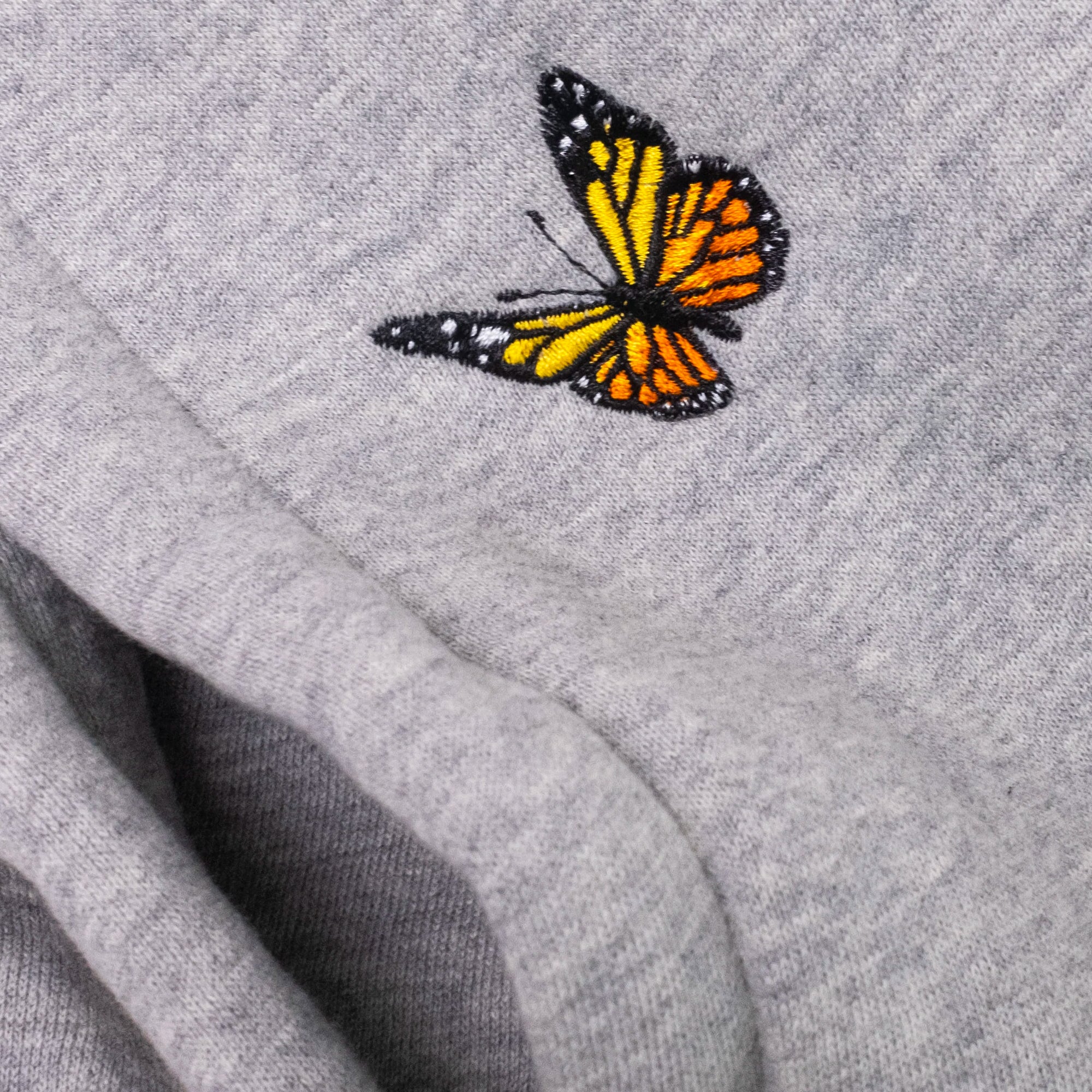 Felt Mens Butterfly Fleece Hoodie