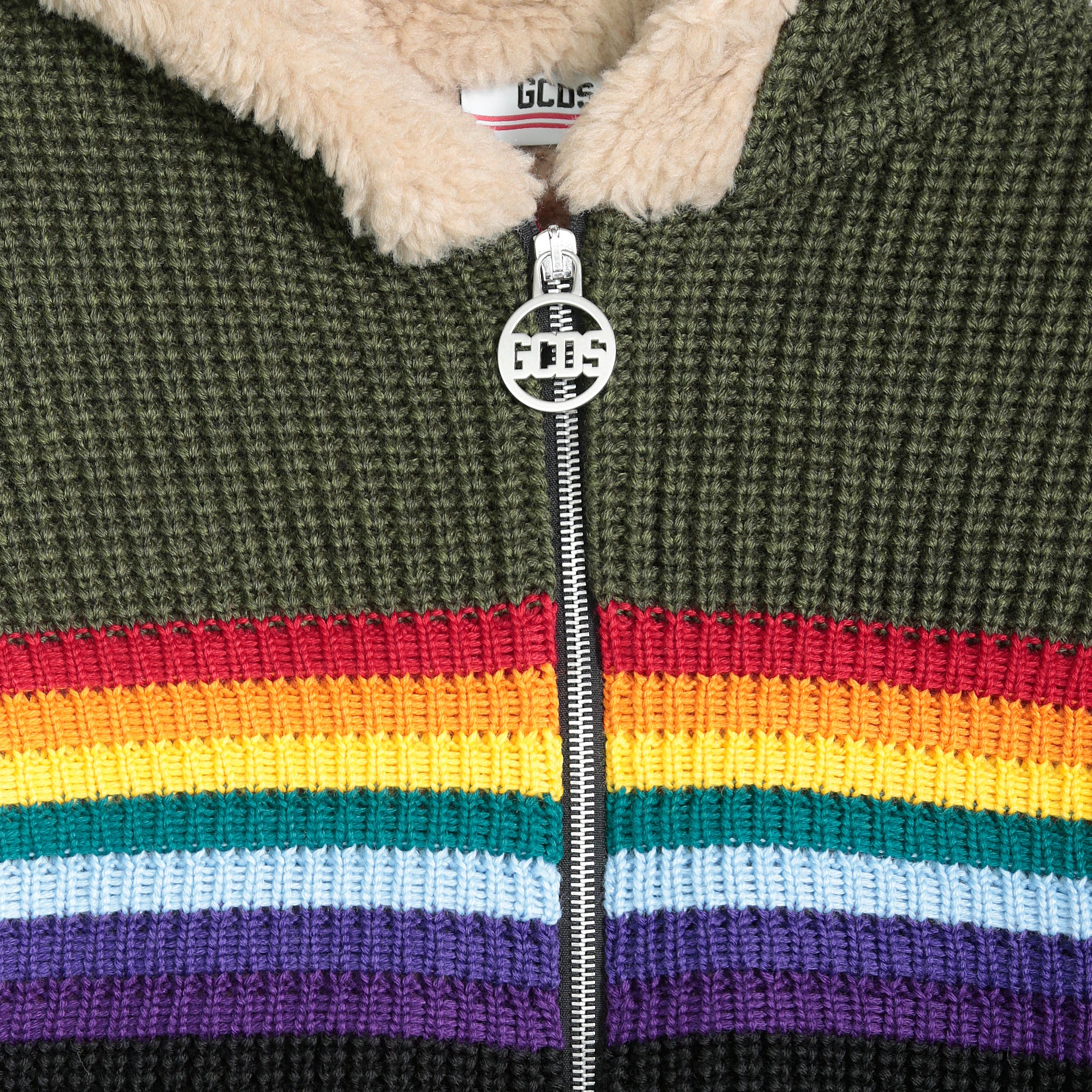 GCDS Womens Rainbow Sweater