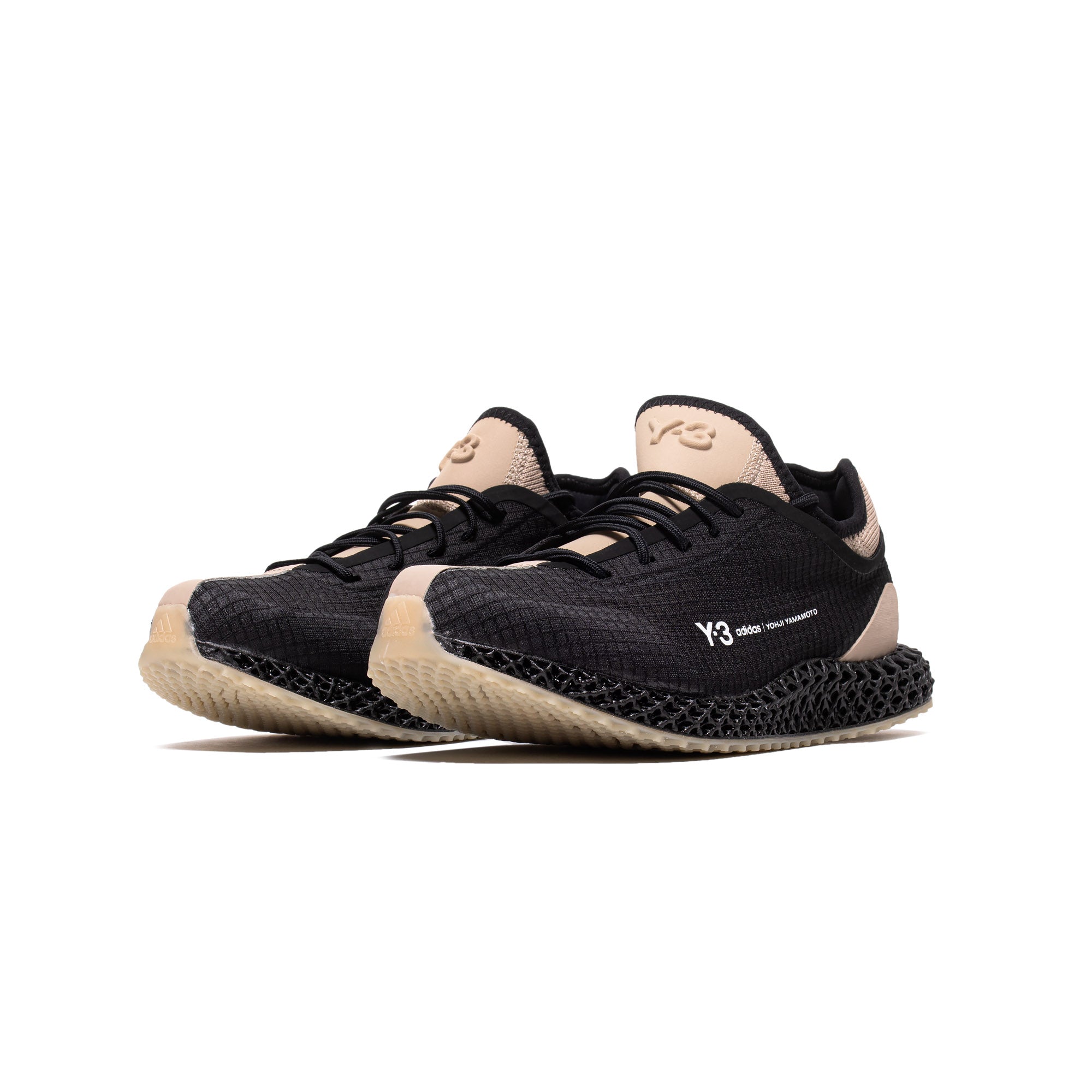Adidas Men Y-3 Runner 4D IO 'Chalk White' Shoes Extra Butter Adidas Men Y-3 Runner 4D IO 'Chalk White' Shoes Extra Butter