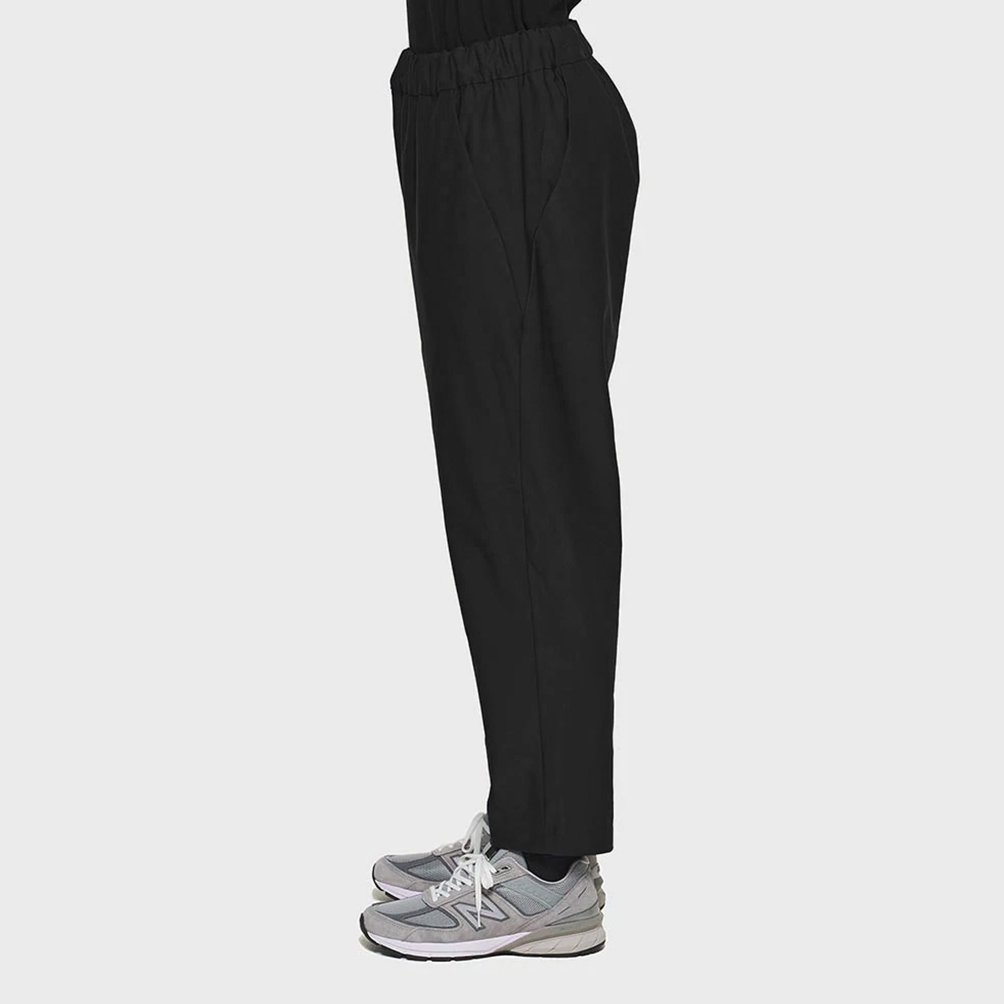 Goldwin Mens Tapered Jersey Pants 'Black'