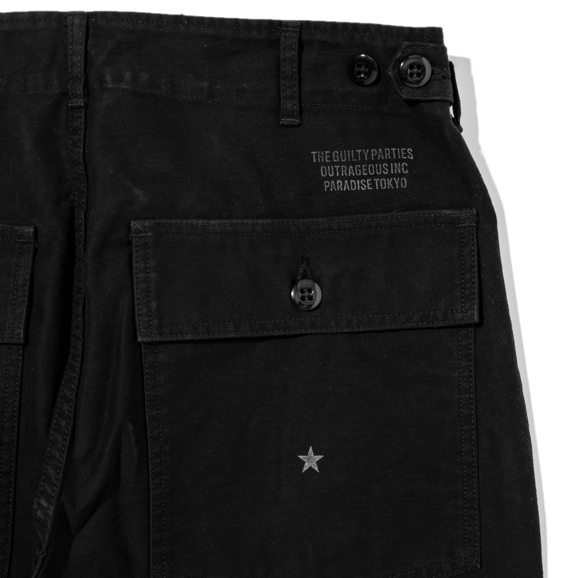 Wacko Maria Mens Baker Pants 'Black'