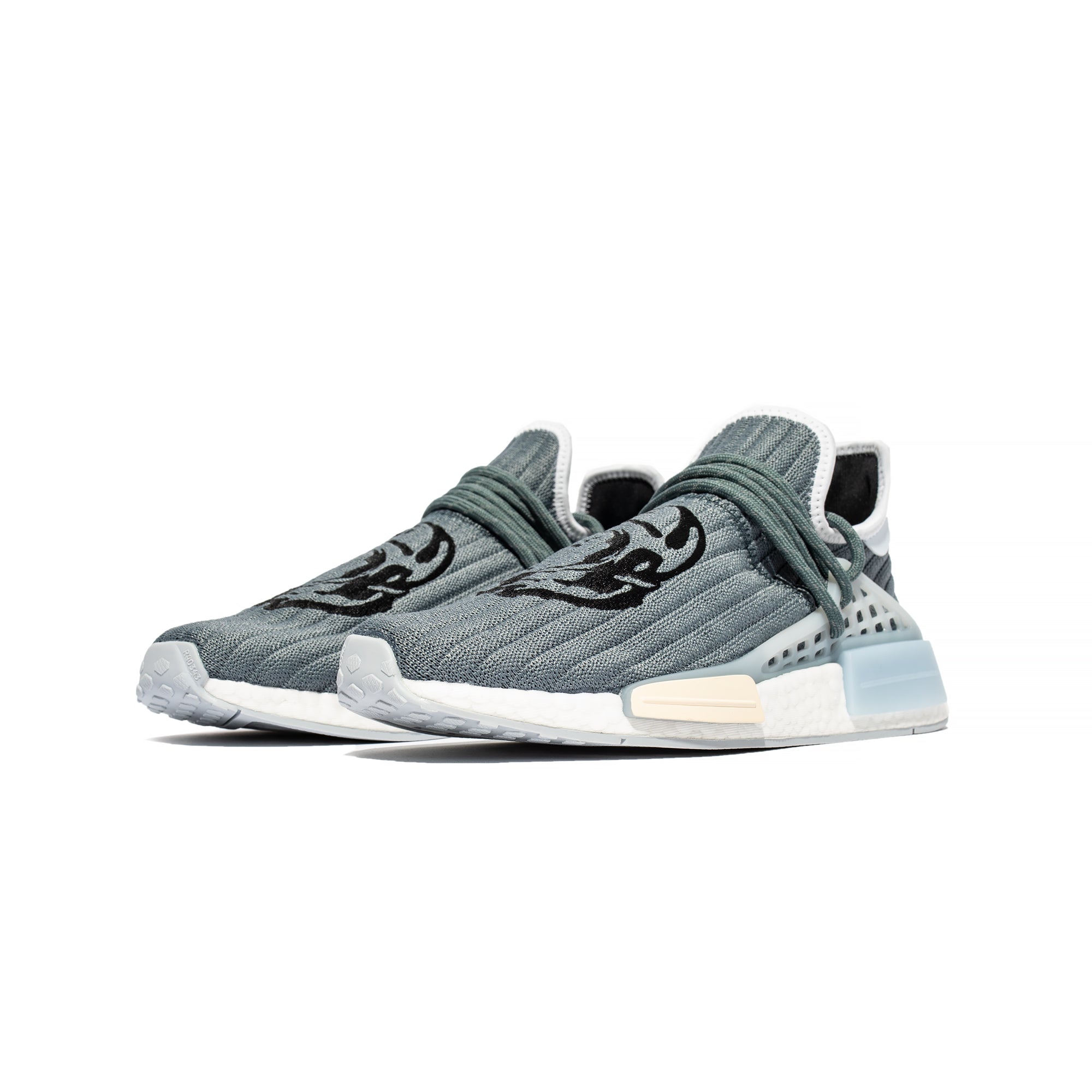 Adidas Mens HU NMD Shoes 'Custom/Halblu' Extra Butter Adidas Mens HU NMD Shoes 'Custom/Halblu' Extra Butter