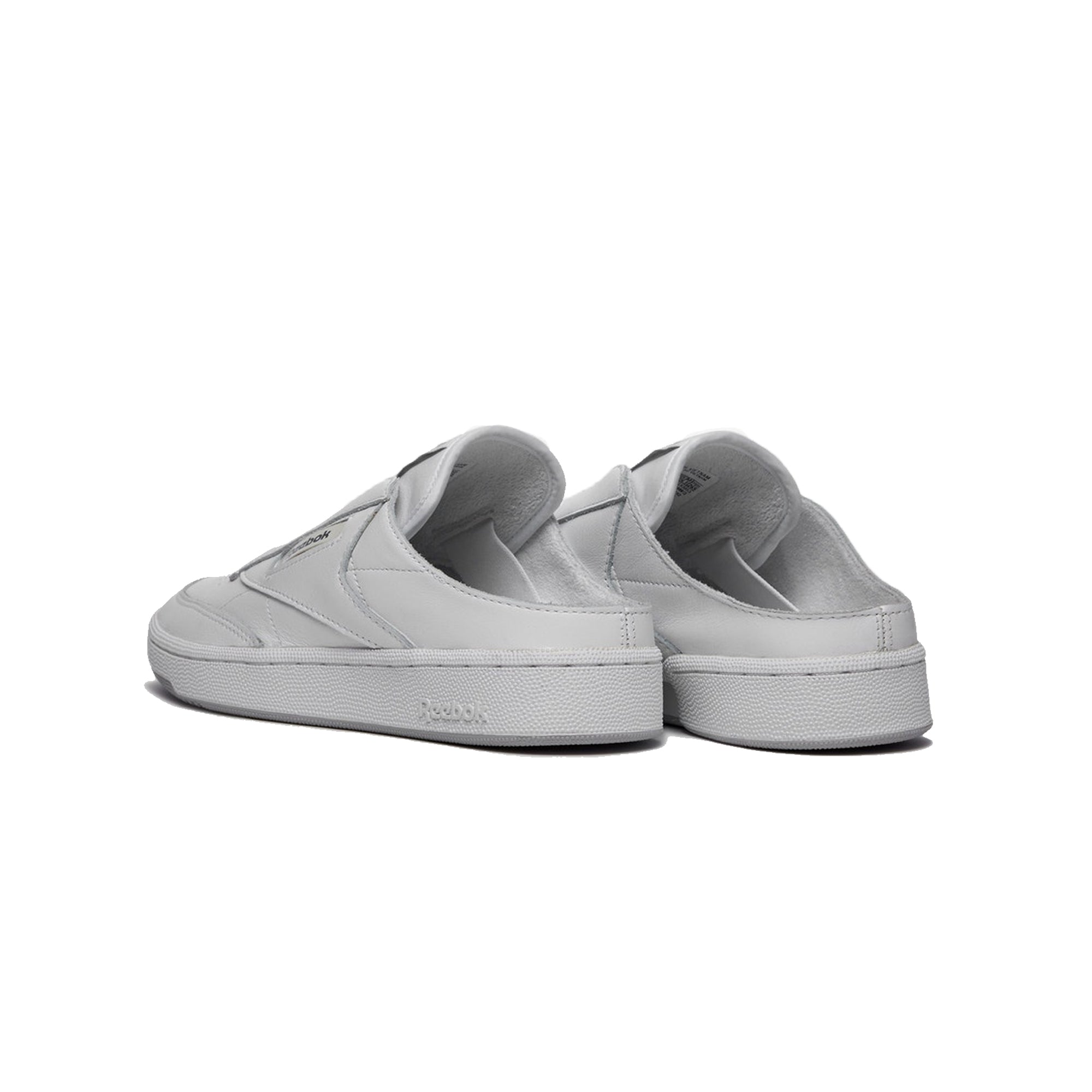 Reebok x Beams Mens Club C Laceless Mule Shoes 'Ftwr White/Cold Grey'