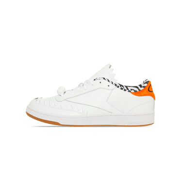 Reebok Mens Club C Shoes 'Ftwr white/black/thermal orange'