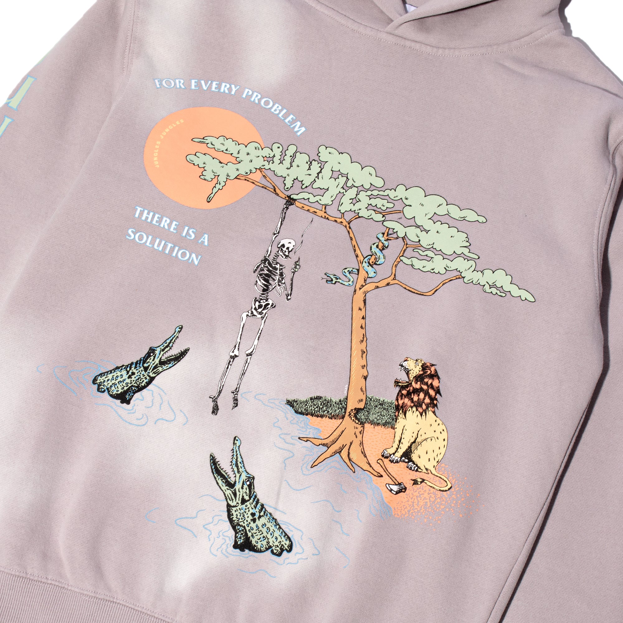 Jungles Mens For Every Problem Hoodie 'Raindrops'