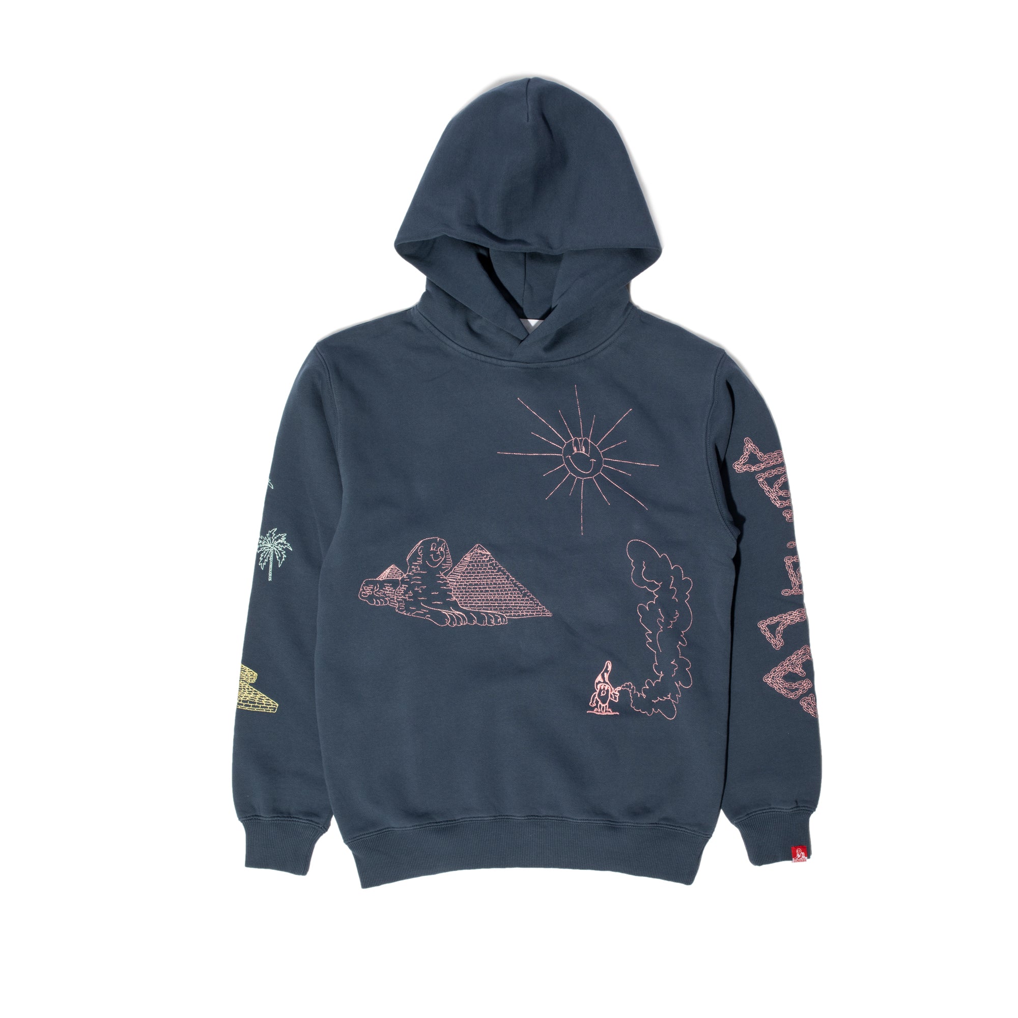 Jungles Mens Paradise Plateau Hoodie 'Navy'