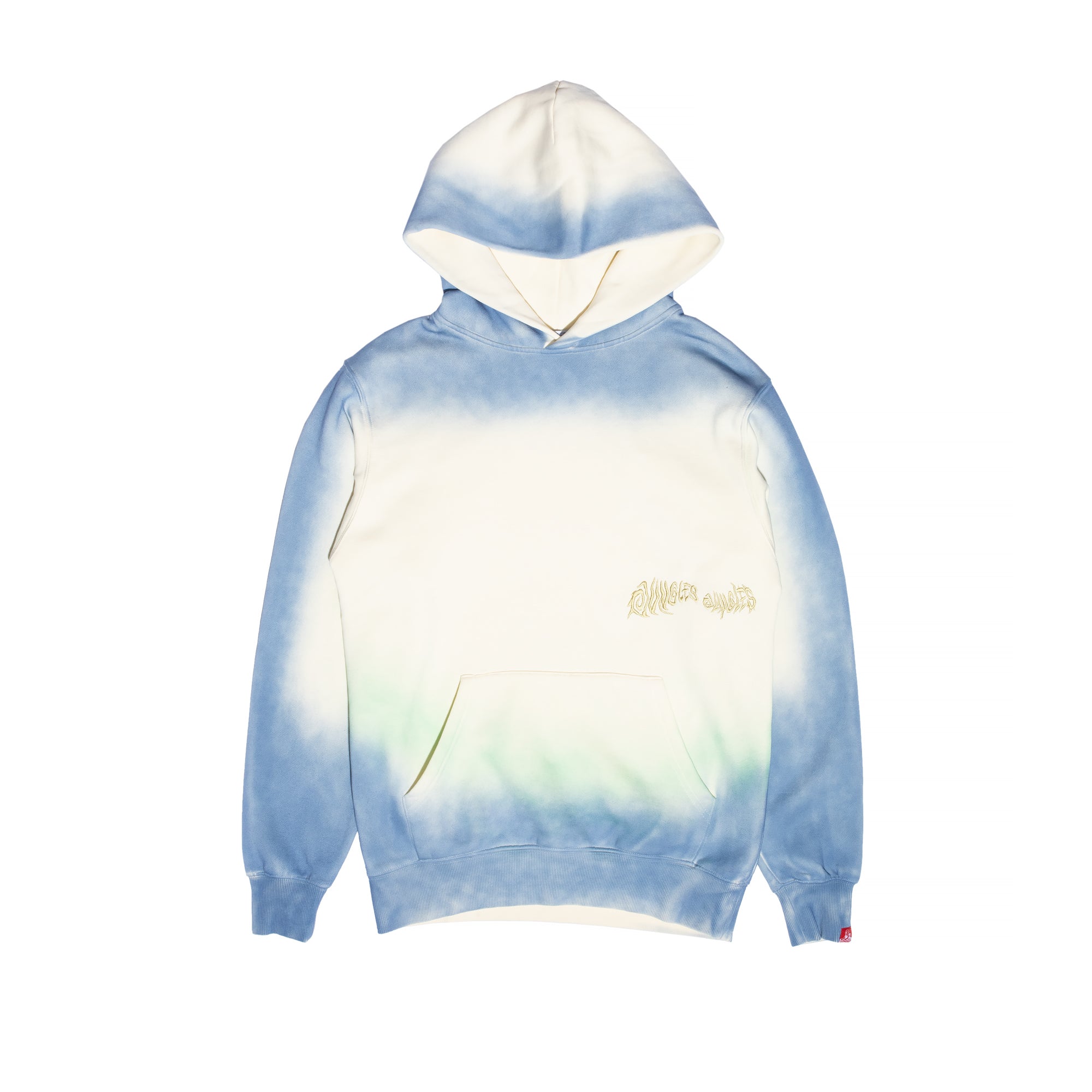 Jungles Mens Spray Dyed Hoodie