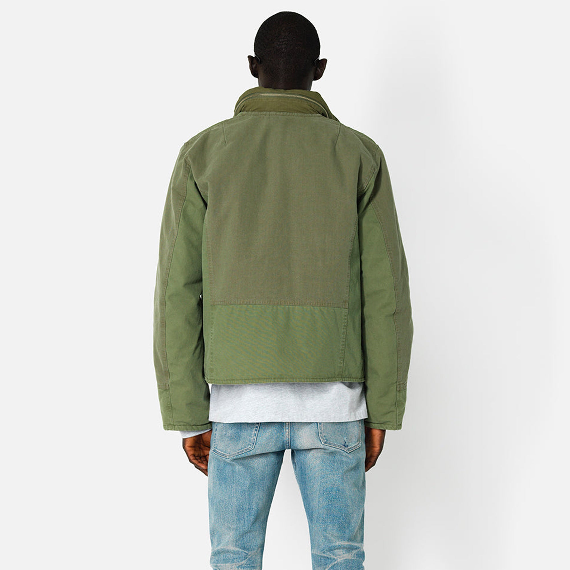 John Elliott Mens Paneled Deck Jacket