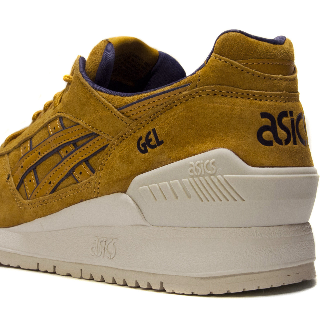 H6B4L-7171, asics, asics gel-respector, onitsuka tiger, asics onitsuka tiger, tan, dark blue, navy, white, asics running, runners, running shoes, running sneakers